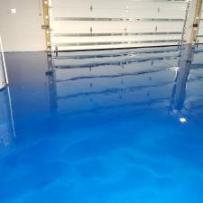 Blue Metallic Epoxy Floor in Flagler Beach, FL