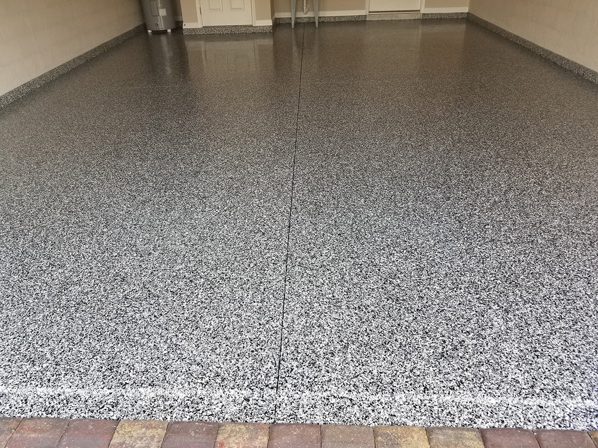 Granite flake epoxy floor tampa fl