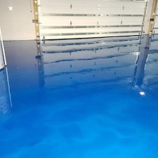Blue Metallic Epoxy Floor Flagler Beach, FL 0