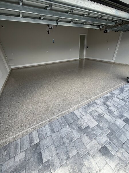 Creekbed flake garage floor in venice fl cover