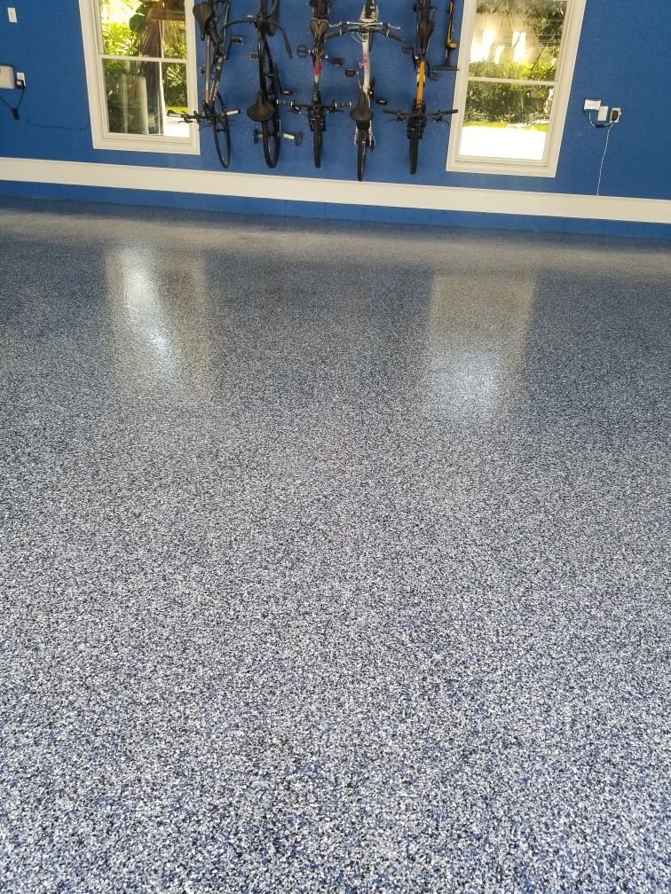 Royal epoxy garage floor palm coast area